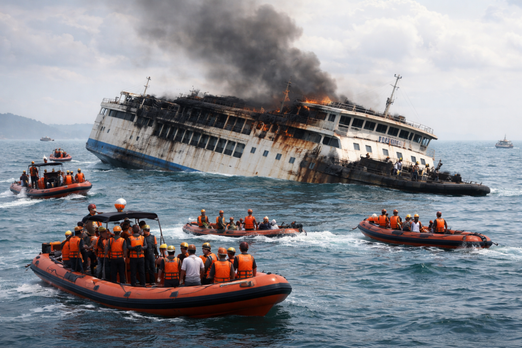 kmp-batumandi-tenggelam-usai-kebakaran-di-merak